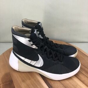 Nike Hyperdunk 2015 Black Silver White Basketball Shoes 749885-001 Womens Size 9